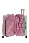 Rockland Melbourne Hardside Expandable Luggage with Spinner Wheels, Mint, Checked Large 28"
