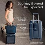 Briggs & Riley Essential 22" Carry On Expandable Spinner - Luggage for Travel, Suitcases with Wheels, Hardside Rolling Bag for Men & Women, Self-Repairing Zipper - Sympatico Collection, Navy