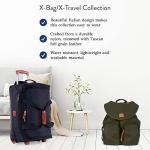 Bric's X-Bag Rolling Duffel Bag - 21 Inch Carry On Travel Bag for Men and Women - Luxury Weekender Luggage - Navy