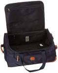 Bric's X-Bag Rolling Duffel Bag - 21 Inch Carry On Travel Bag for Men and Women - Luxury Weekender Luggage - Navy