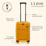 Bric's B|Y Ulisse Spinner Suitcase - 21 Inch Carry-On Luggage - Hard Exterior and TSA-Approved Lock - Mango