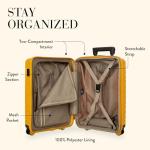 Bric's B|Y Ulisse Spinner Suitcase - 21 Inch Carry-On Luggage - Hard Exterior and TSA-Approved Lock - Mango