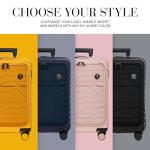Bric's B|Y Ulisse Spinner Suitcase - 21 Inch Carry-On Luggage - Hard Exterior and TSA-Approved Lock - Mango