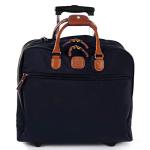 Bric's X-Bag/X-Travel 2.0 - Pilot Bag - Rolling Carry On Luggage - Business - 14 x 15.5-Inch Luggage Laptop Bag, Navy