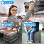 SIATELOO Zipperless Luggage - 20 Inch Airline Approved Carry On 22x14x9 in, 9H Scratch-Proof Hard shell PC with Aluminum Frame for Business travel Gray