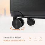 Sweetcrispy 20-Inch Hard Shell Expandable Spinner Suitcase