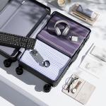 OLIXIS 20" Black Expandable Hardside Spinner Luggage