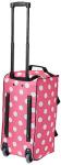Rockland 22" Pink Dot Rolling Duffel Bag