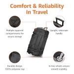 Amazon Basics 30-Inch Rolling Duffle Bag – Black