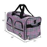 Rockland 22" Pink Dot Rolling Duffel Bag