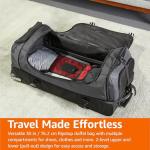 Amazon Basics 30-Inch Rolling Duffle Bag – Black
