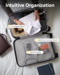 LUGGEX 20-Inch Expandable Carry-On with USB Port