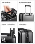 LUGGEX 20-Inch Expandable Carry-On with USB Port