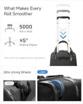 LUGGEX 16 Inch Underseat Carry-On Luggage – Black