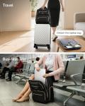 LUGGEX 16 Inch Underseat Carry-On Luggage – Black
