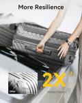 LUGGEX Expandable Carry On Luggage with Cup Holder