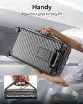 LUGGEX Expandable Carry On Luggage with Cup Holder