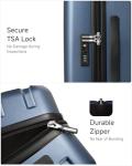 LUGGEX 20-Inch Black Hard Shell Carry On