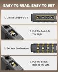 LUGGEX TSA Approved 4-Digit Combination Luggage Lock