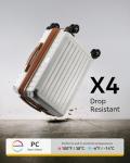 LUGGEX 3-Piece Expandable Carry-On Luggage Set