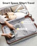LUGGEX 3-Piece Expandable Carry-On Luggage Set