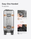 LUGGEX Aluminum Carry-On Luggage with Wheels