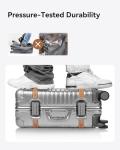 LUGGEX Aluminum Carry-On Luggage with Wheels