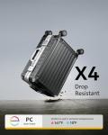 LUGGEX 24" Spinner Wheels Aluminum Frame Luggage