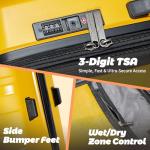 Rosamo Yellow Hardshell 2-Piece Luggage Set