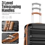 6 Piece Hardshell Luggage Set with Spinner Wheels
