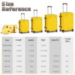 Expandable 6-Piece Luggage Set with Spinner Wheels