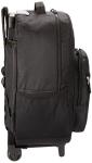 Rockland 17-Inch Black Rolling Backpack