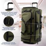 Travelpro Bold 30-Inch Wheeled Duffel Bag, Olive/Black