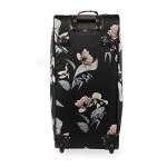 BEBE Black Floral 30" Rolling Duffel Bag
