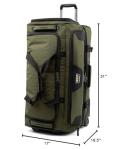 Travelpro Bold 30-Inch Wheeled Duffel Bag, Olive/Black