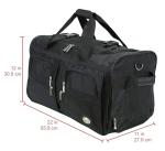 Black 30" Rockland Rolling Duffel Bag