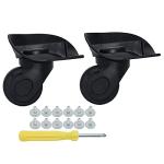 Replacement Caster Wheels for Carry-On Luggage 2Pcs Black