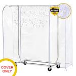 Clear Dustproof Garment Rack Cover with Zippers