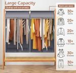 MISSLO 43" Garment Bags with Clear Window – 2 Pack