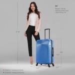 DUKAP INCEPTION 24-Inch Blue Hardside Luggage