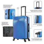 DUKAP INCEPTION 24-Inch Blue Hardside Luggage