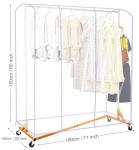 Clear Dustproof Garment Rack Cover with Zippers