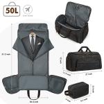 S-ZONE 2-in-1 Convertible Garment Travel Bag