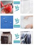 Clear Dustproof Garment Rack Cover with Zippers