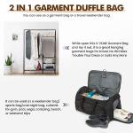 S-ZONE 2-in-1 Convertible Garment Travel Bag