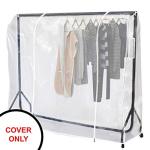 Clear Dustproof Garment Rack Cover with Zippers