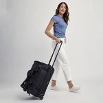 Vera Bradley Foldable Rolling Duffel Bag - Black