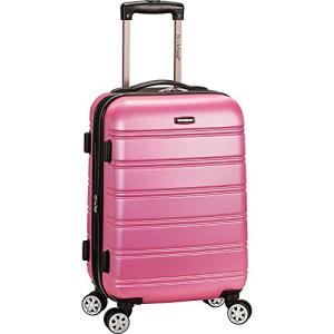 Rockland Melbourne Pink Expandable Hardside Spinner Luggage