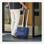 Amazon Basics 14" Underseat Rolling Luggage - Navy
