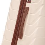 Merax 3-Piece Brown/Ivory Hardside Luggage Set